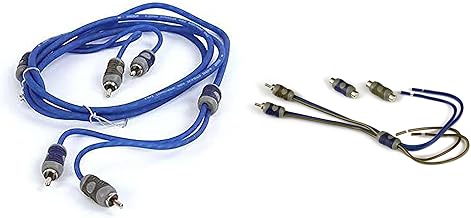 Speaker wire to RCA adapter with 2-meter signal cable