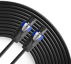 Heavy Duty 50ft 12AWG Speakon Speaker Cable