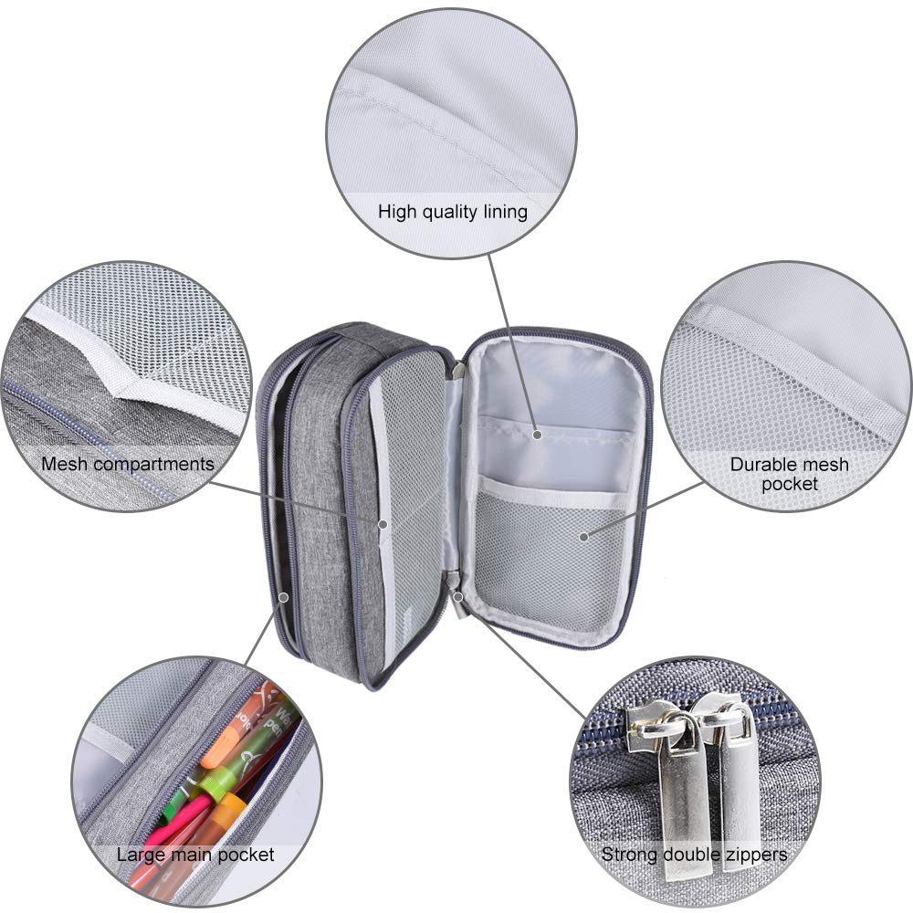 Large Capacity Pencil Case for Office and School