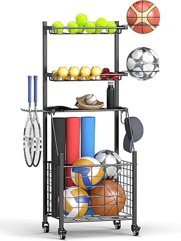 Heavy Duty Sports Equipment Storage Cart