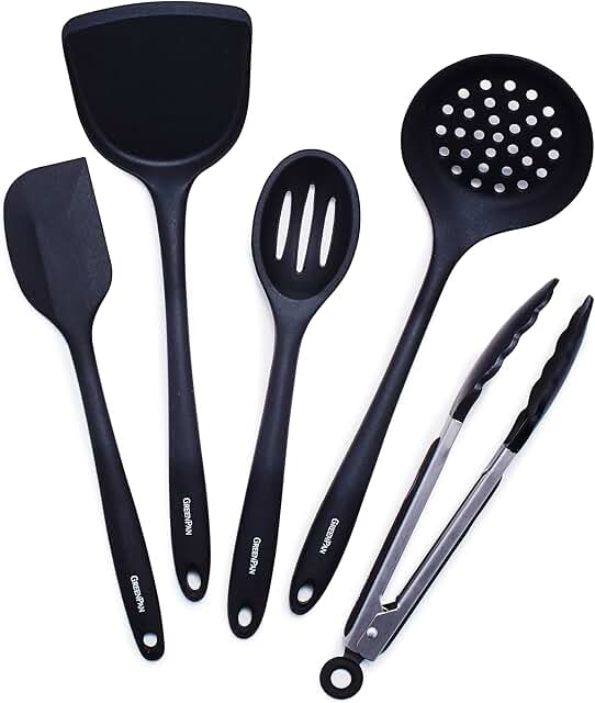 5-Piece Nonstick Silicone Cooking Utensil Set