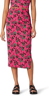 Women's Slim-Fit Ruched Matte Jersey Skirt