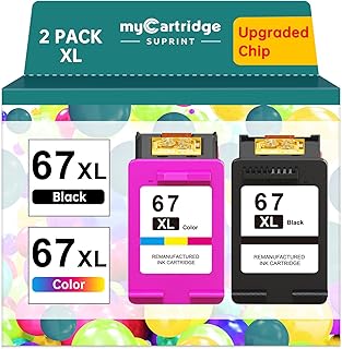 Black and color ink cartridges for HP printers