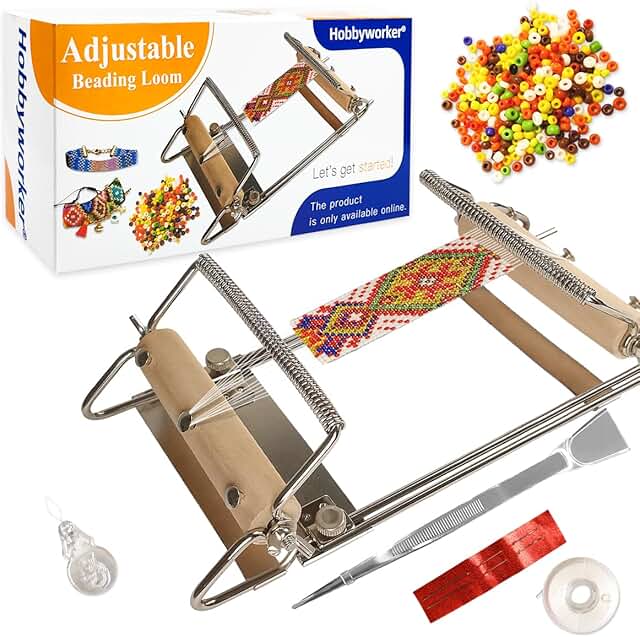 Third Generation Beading Loom Kit with Beads and Tools