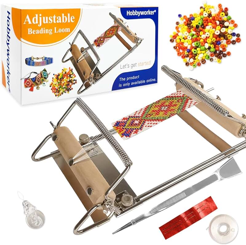 Third Generation Beading Loom Kit with Beads and Tools
