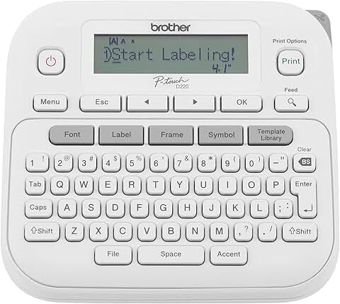 Home/Office Label Maker Prints TZe Tapes up to 1/2 inch