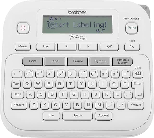 Home/Office Label Maker Prints TZe Tapes up to 1/2 inch
