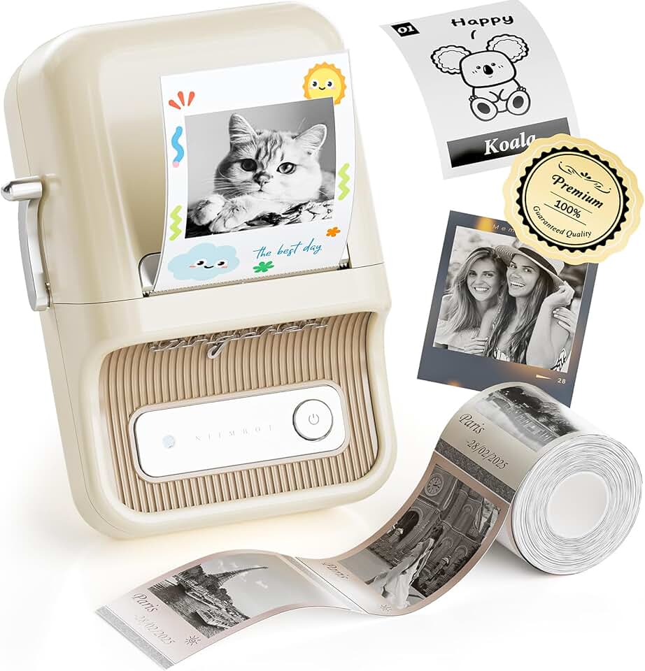 Portable Bluetooth Sticker Printer for Photos and Notes