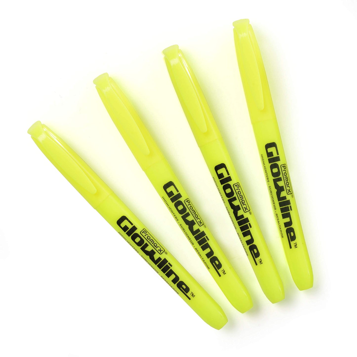 Yellow Pocket Highlighter Sticks, 4 Pack