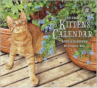 Kittens 13x12 Paper Hanging Wall Calendar 2025