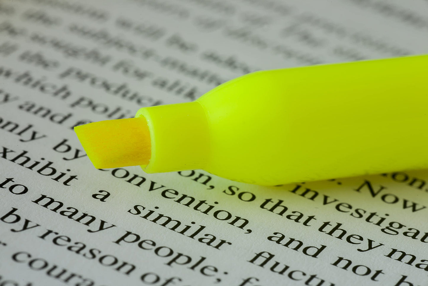 Yellow Pocket Highlighter Sticks, 4 Pack
