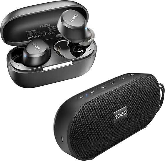 Lightweight Wireless Earbuds with Bluetooth 5.3 and 20W Stereo Sound
