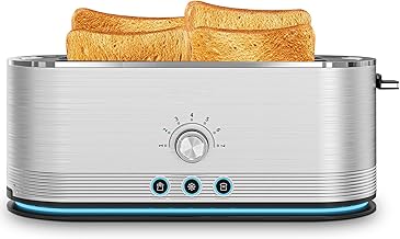 4-Slice Toaster with 7 Browning Settings and Removable Crumb Tray