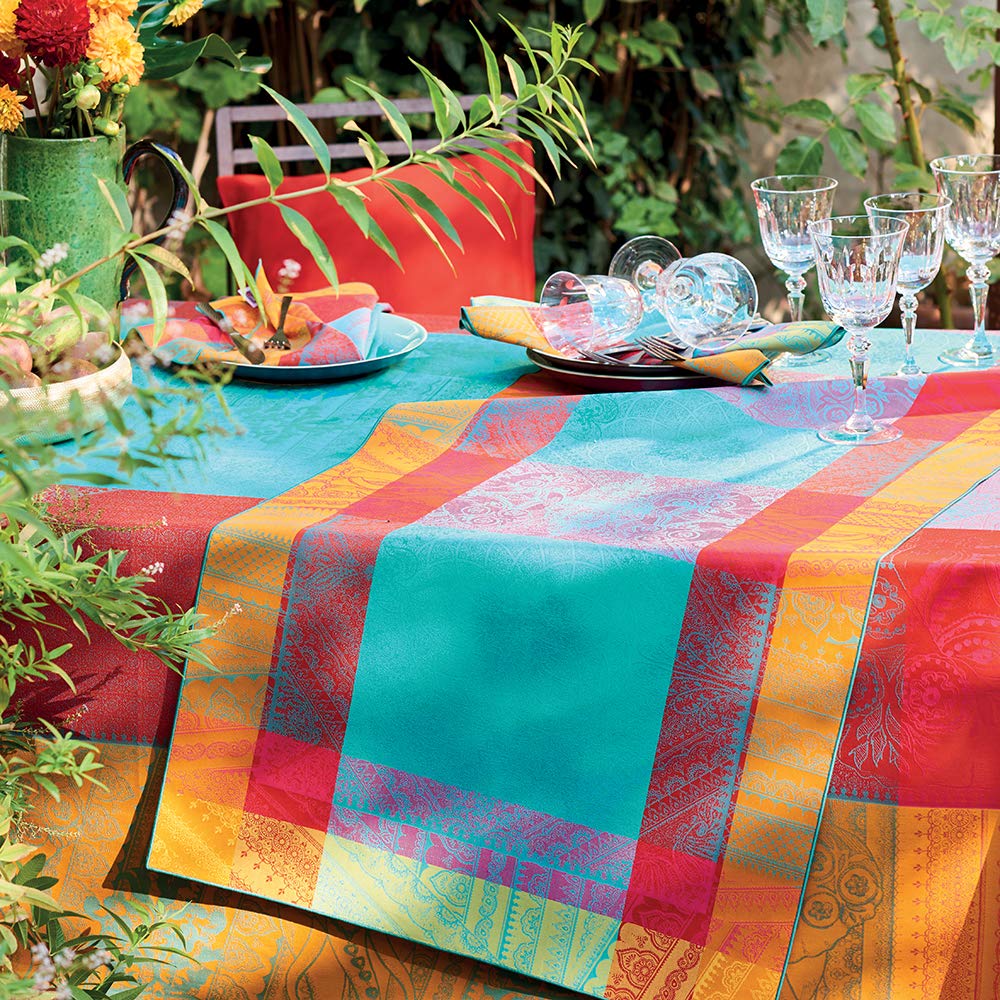 Thiebaut Jodhpur Festival Tablecloth, 71"x98"