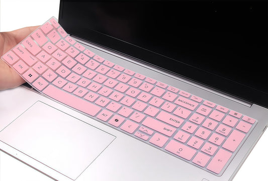 Pink keyboard cover for HP OmniBook 7 laptop