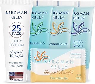 Tropical Waterfall Hotel Toiletries Set, 125 Pieces