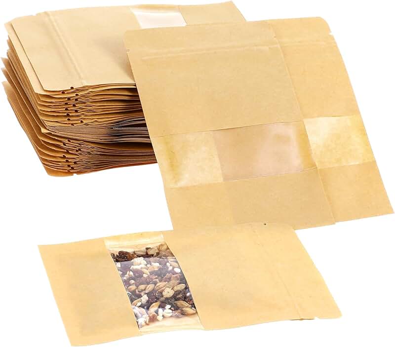 50 Small Seed Envelopes with Clear Windows