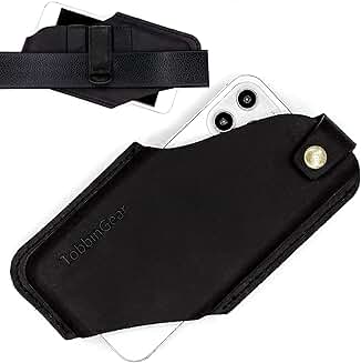 Leather Cell Phone Holster with Belt Clip for iPhone
