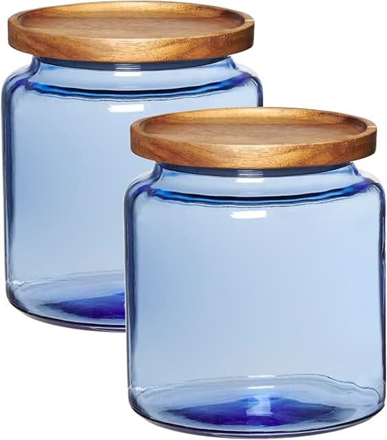 Coastal Blue Montana Jar Set with Lids