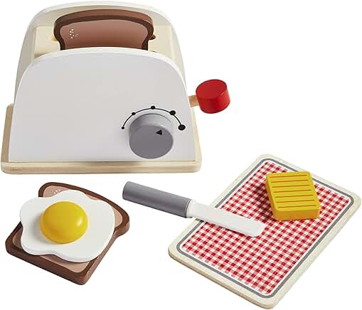 Children's Wooden Toaster Toy Set