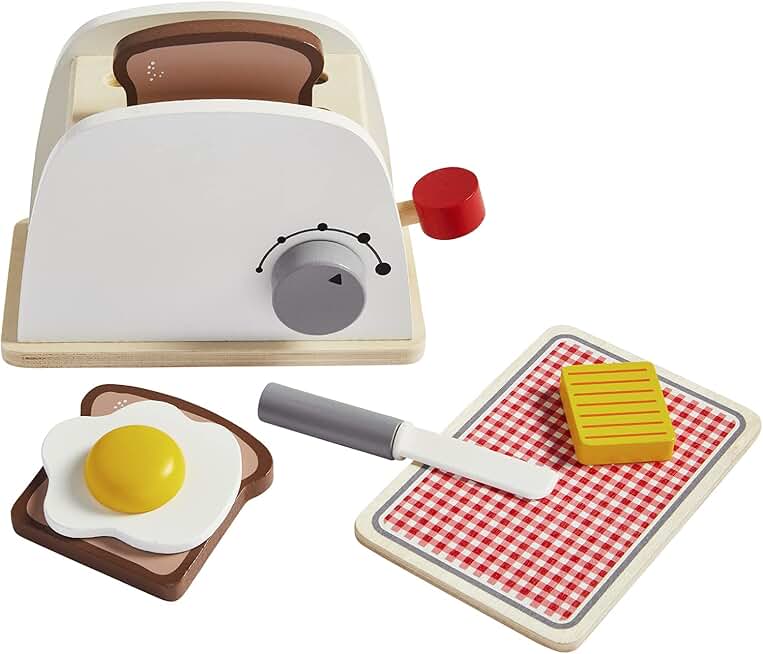 Children's Wooden Toaster Toy Set