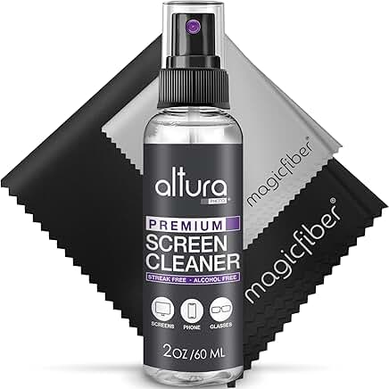Screen Cleaner Spray and Cloths for Screens