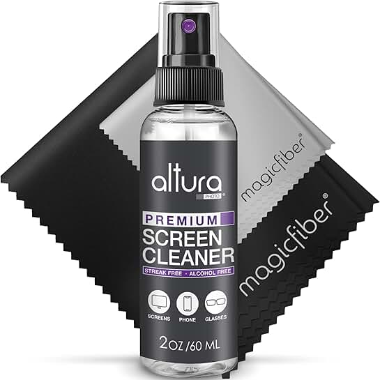Screen Cleaner Spray and Cloths for Screens