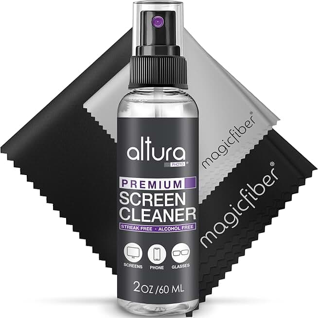 Screen Cleaner Spray and Cloths for Screens