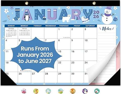 2026-2027 18-Month Desk and Wall Calendar