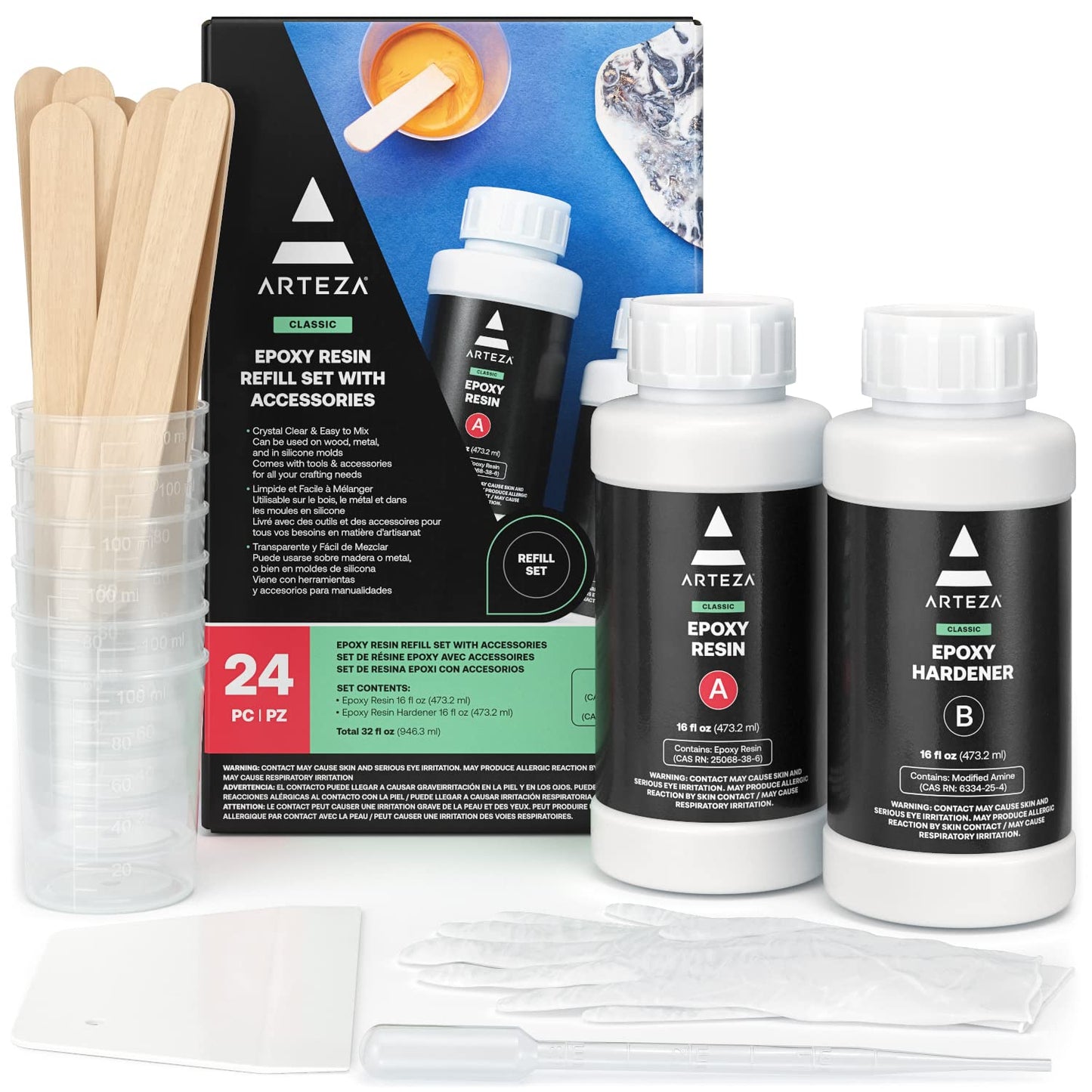 ResinCraft Deluxe Kit 24-Piece Resin Art Set