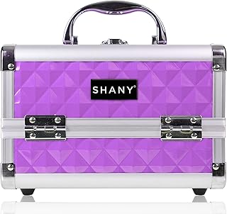 Purple portable makeup and jewelry storage case