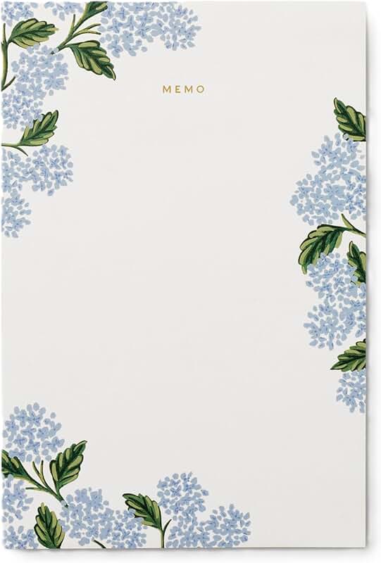Large Memo Notepad with Pastel Bands and Foil Stamping