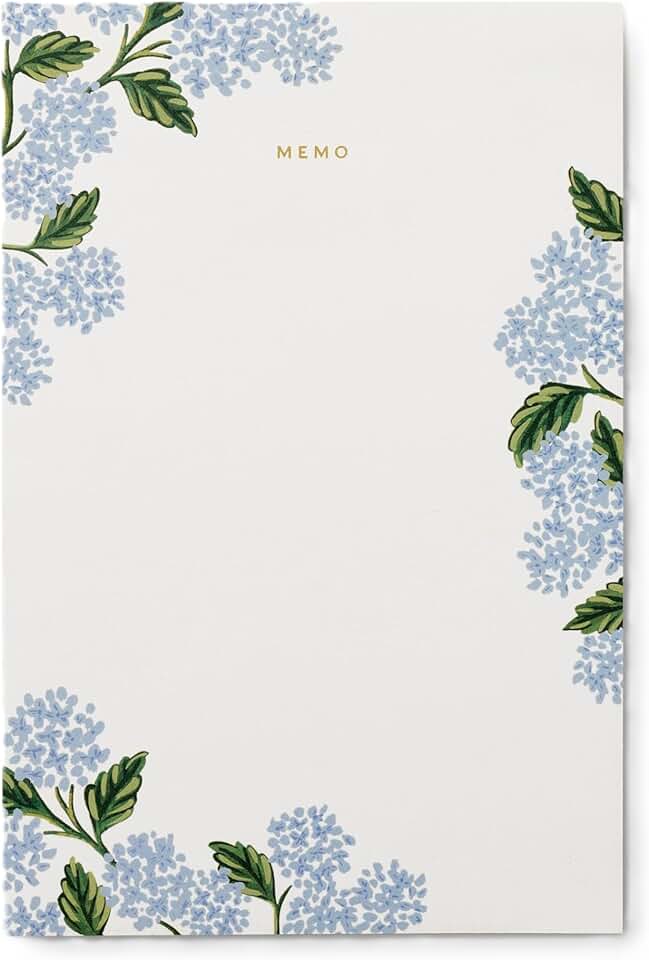 Large Memo Notepad with Pastel Bands and Foil Stamping