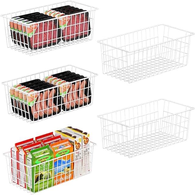Freezer Organizer Bins, 5 Pack