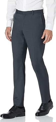 Men's Slim Fit Flat Front Dress Pants