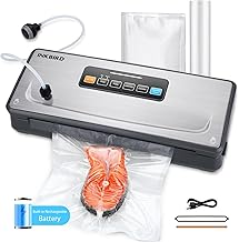 Rechargeable Cordless Vacuum Sealer with Bag Storage and Cutter