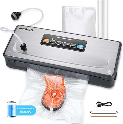Rechargeable Cordless Vacuum Sealer with Bag Storage and Cutter