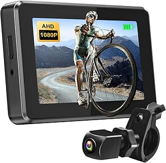 Bike Rear View Mirror with Camera and 4.3" Screen