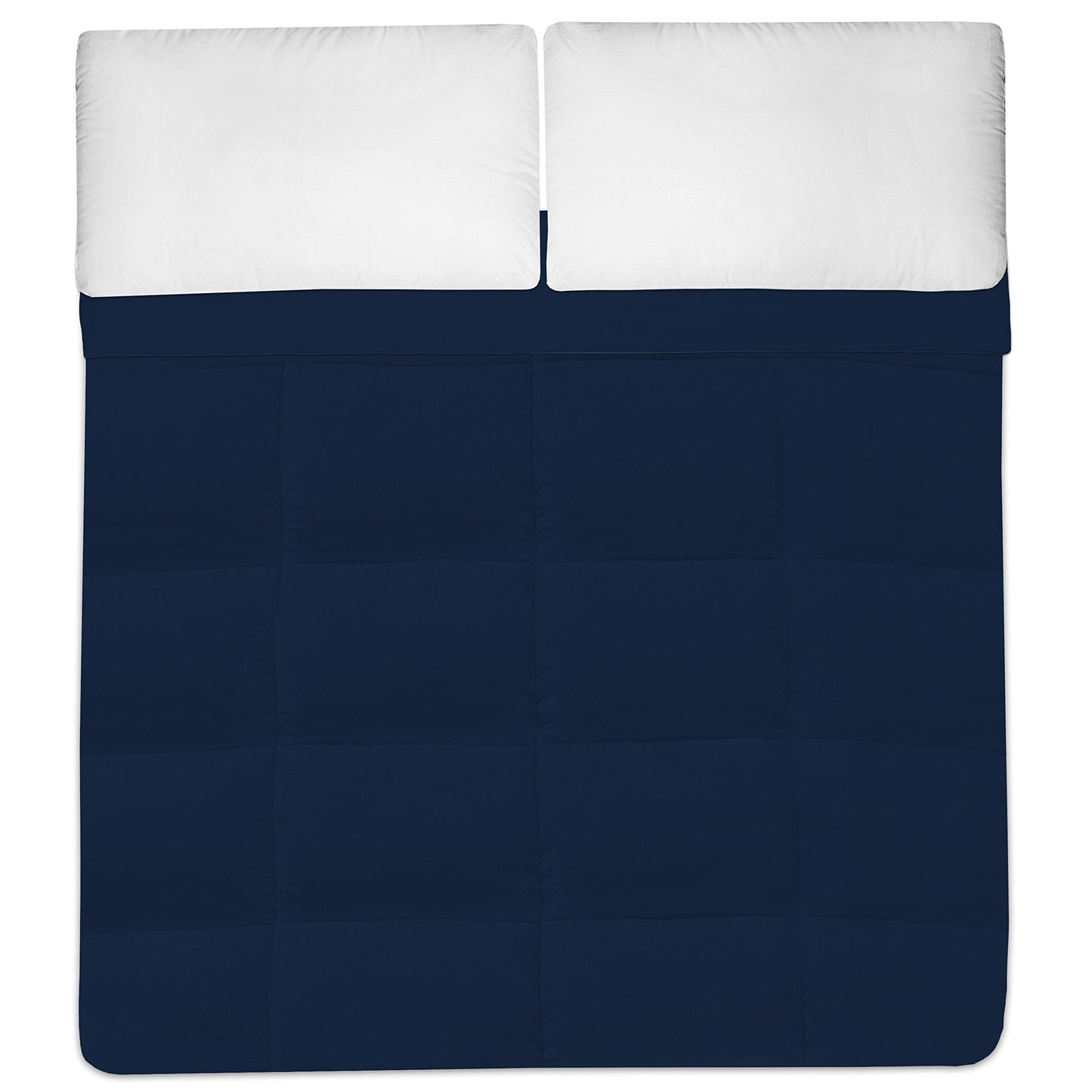 White Goose Down Alternative Comforter, Full, Navy