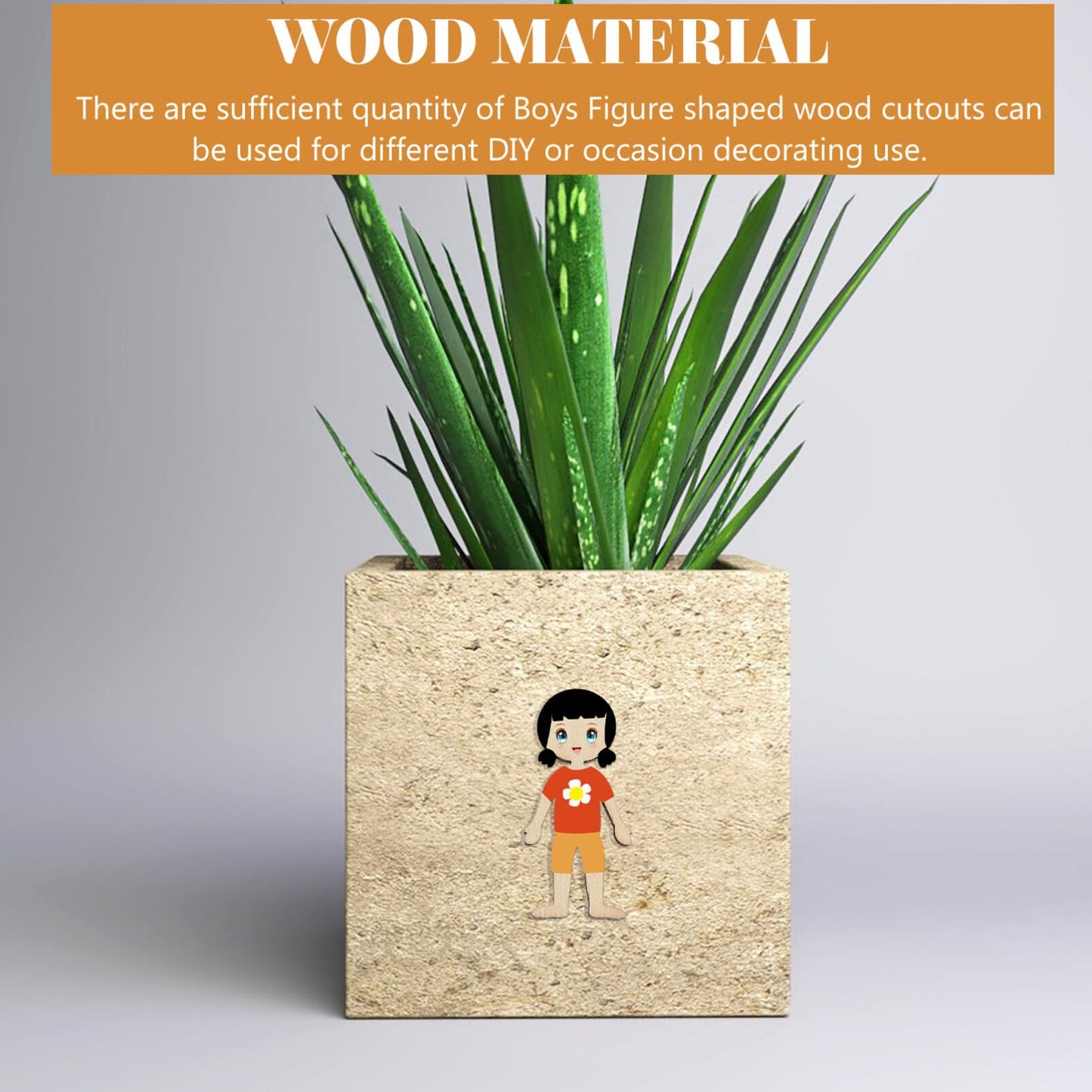 Wooden Cutout Set, 50 Unfinished Shapes, Kids and Adults
