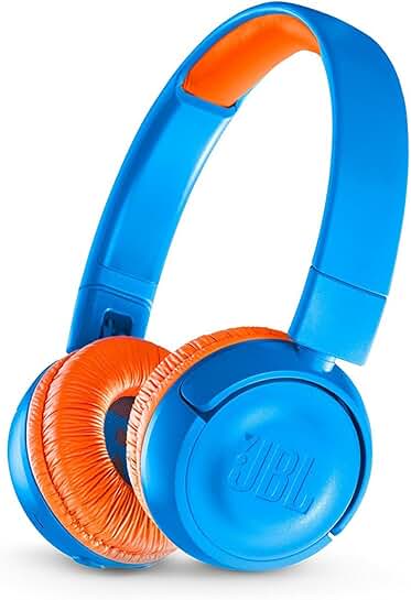 Wireless On-Ear Headphones in Blue and Orange