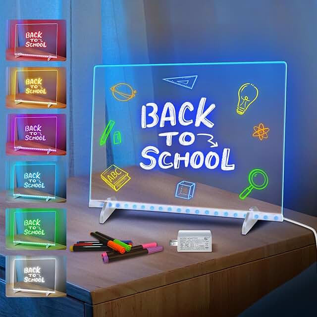 LED Note Board with 7 Colors and Accessories