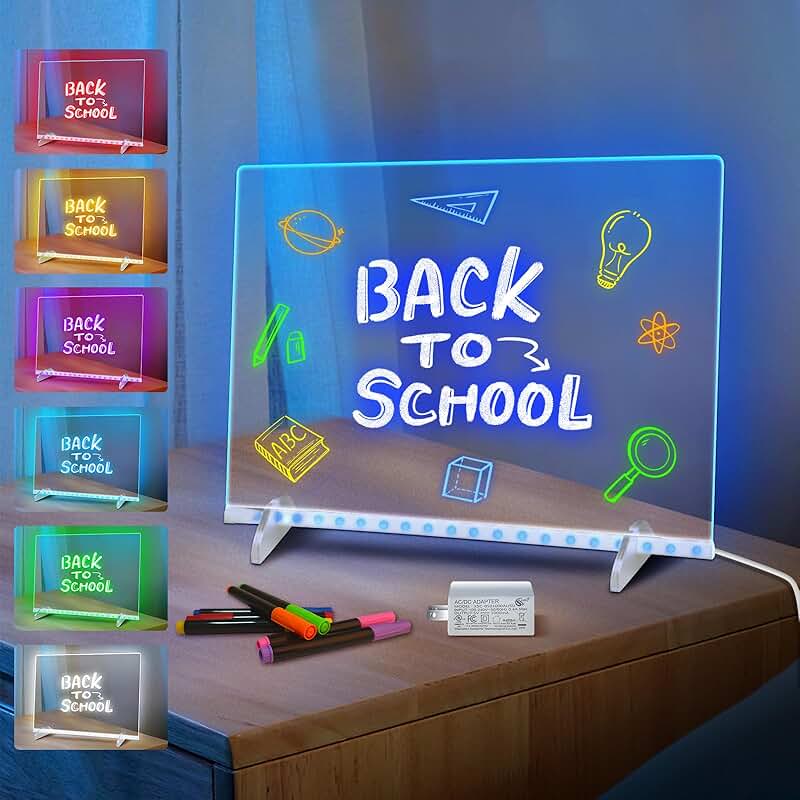 LED Note Board with 7 Colors and Accessories