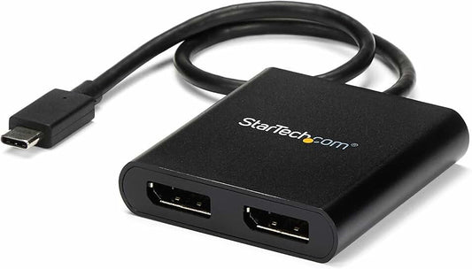 USB-C to Dual DisplayPort Adapter for Multi-Monitor Setup