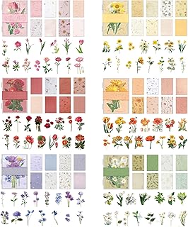 186-Piece Flower Scrapbook Kit with Stickers and Paper