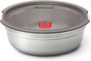 Reusable stainless steel lunch bowl for picnic and camping