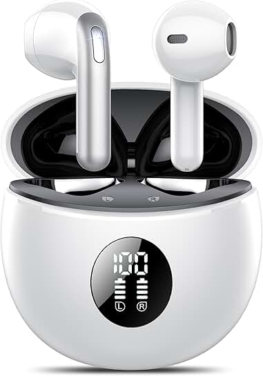 Wireless Earbuds with 50H Playtime and Noise Cancelling Mic