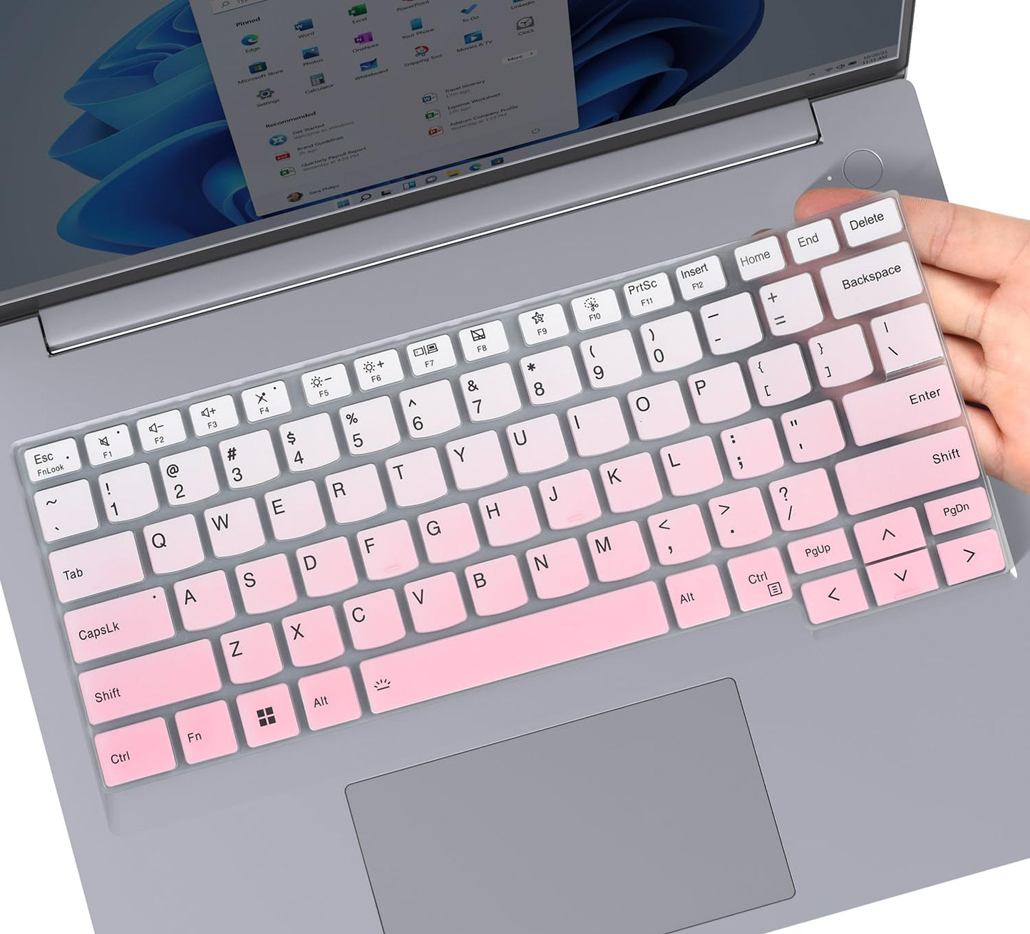 Pink Ombre Keyboard Cover for 14-inch ThinkBook Laptops