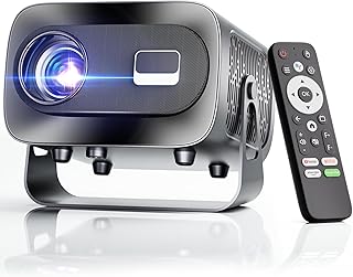 Portable 1080P HD Projector with WiFi, Bluetooth, and Electric Focus