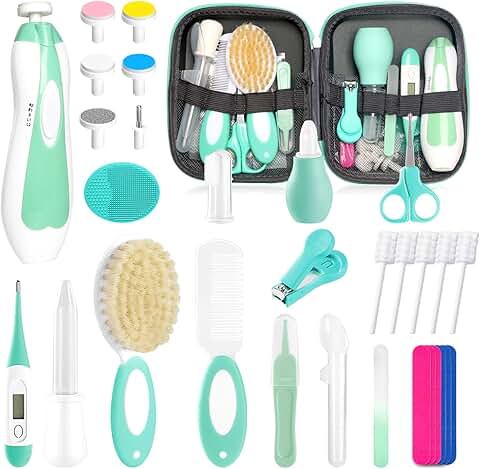 Baby Healthcare and Grooming Kit for Newborns, 31 Pieces